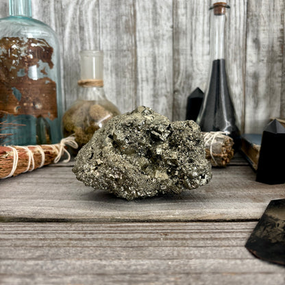 Self Standing Pyrite Crystal Cluster / FoxlarkCrystals