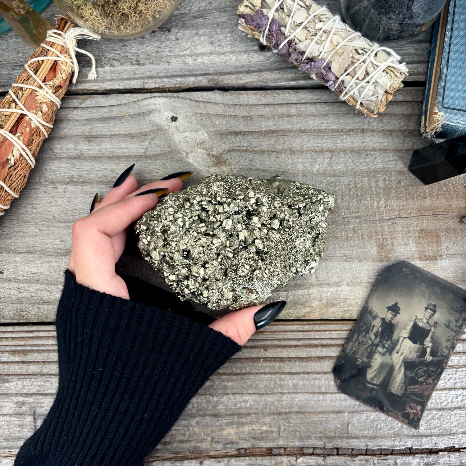 Self Standing Pyrite Crystal Cluster / FoxlarkCrystals FOXLARK