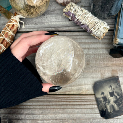 Large Smoky Quartz Crystal Ball  / FoxlarkCrystals