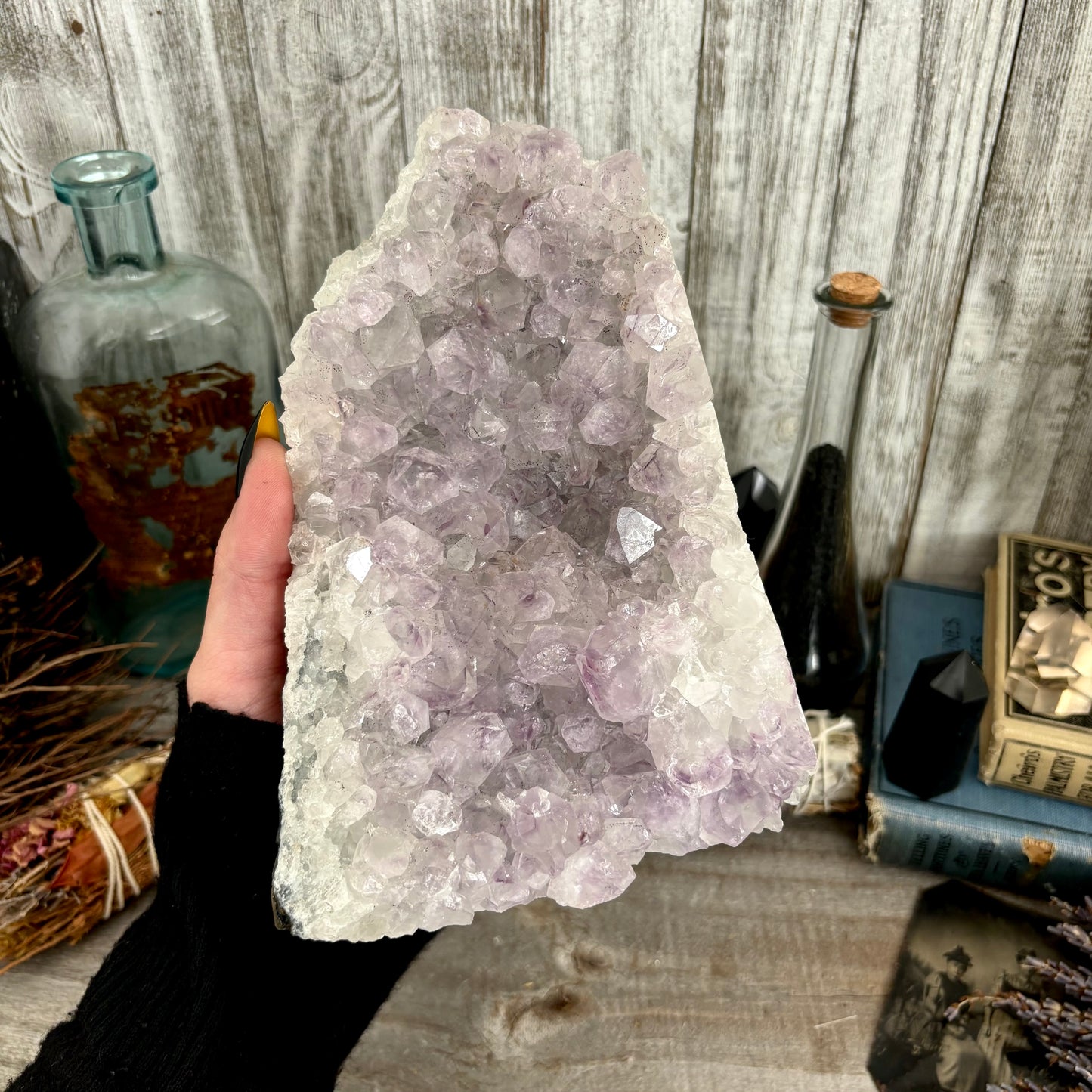 Large Self Standing  Amethyst Geode Crystal Cluster / FoxlarkCrystals