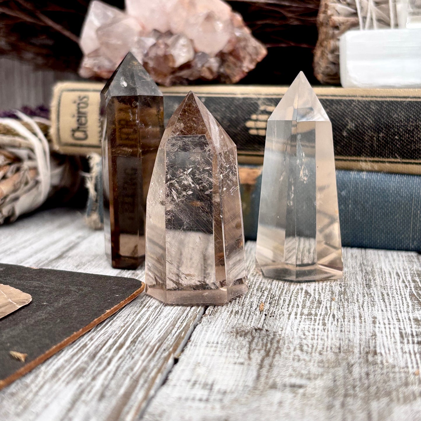 Smoky Quartz Crystal Point Self Standing / FoxlarkCrystals