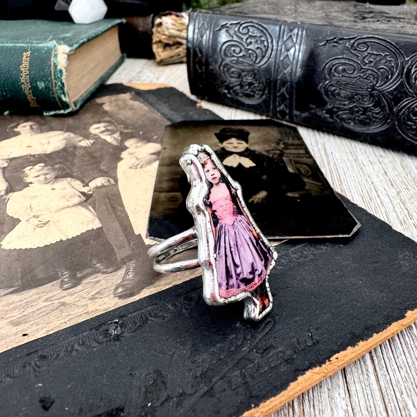 The Weirdlings - Fine Silver Ring Size 9 / One of a Kind