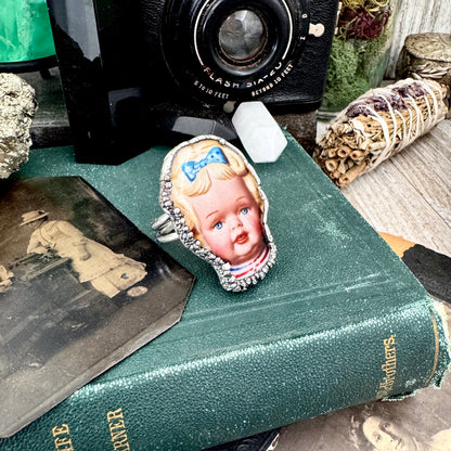 The Weirdlings - Fine Silver Ring Size 9 / One of a Kind