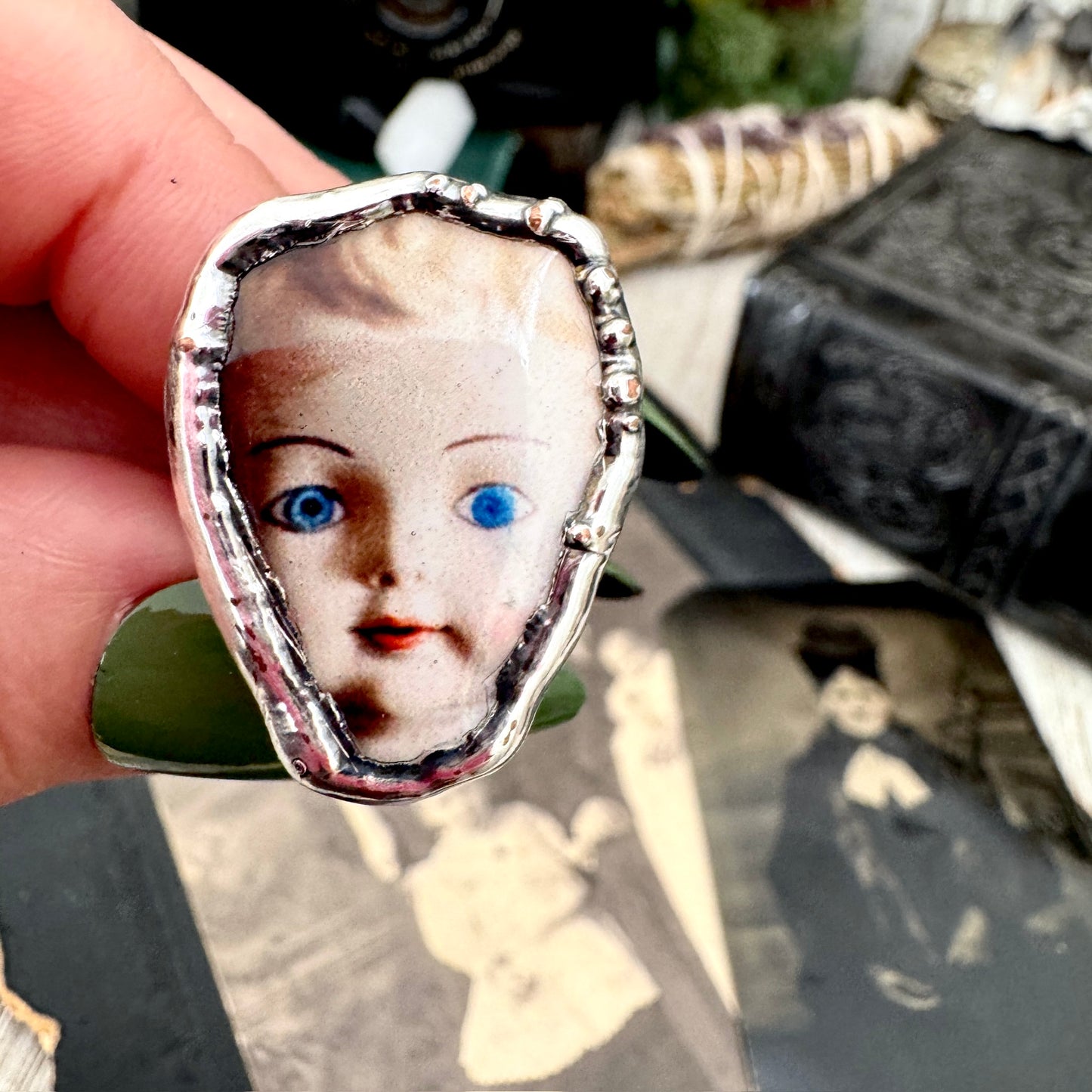 The Weirdlings - Fine Silver Ring Size 8 / One of a Kind