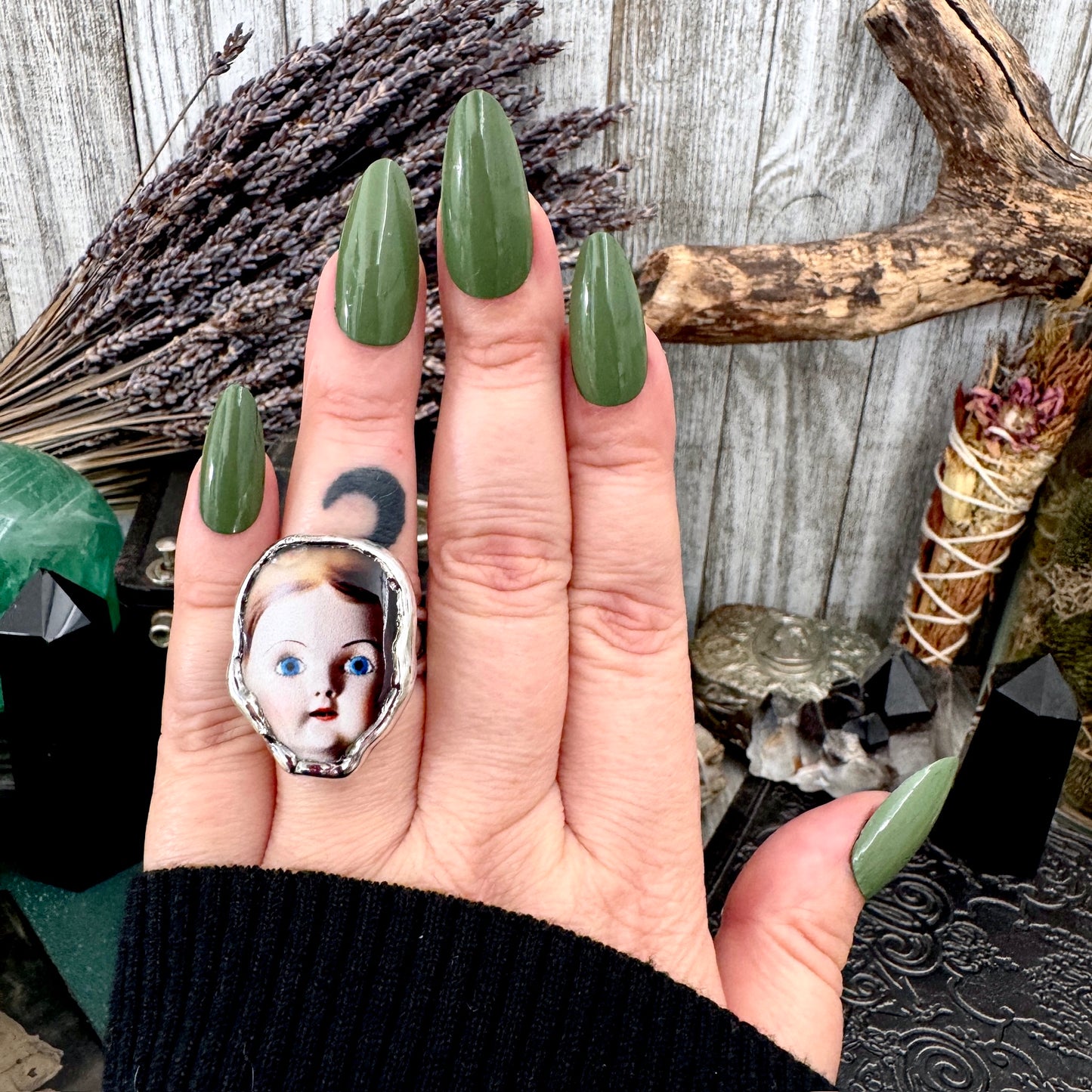 The Weirdlings - Fine Silver Ring Size 7 / One of a Kind