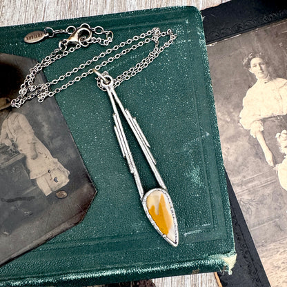 Mookaite Crystal Necklace in Fine Silver / Foxlark Collection - One of a Kind