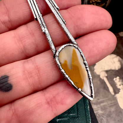 Mookaite Crystal Necklace in Fine Silver / Foxlark Collection - One of a Kind