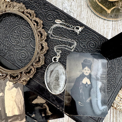 Silver Sheen Obsidian Necklace in Fine Silver / Foxlark Collection - One of a Kind