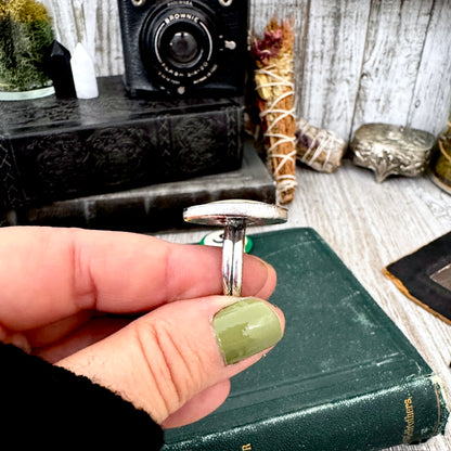 Playing Games - #8 Vintage Pool Ball Ring Fine Silver Size 6.5 / One of a Kind.