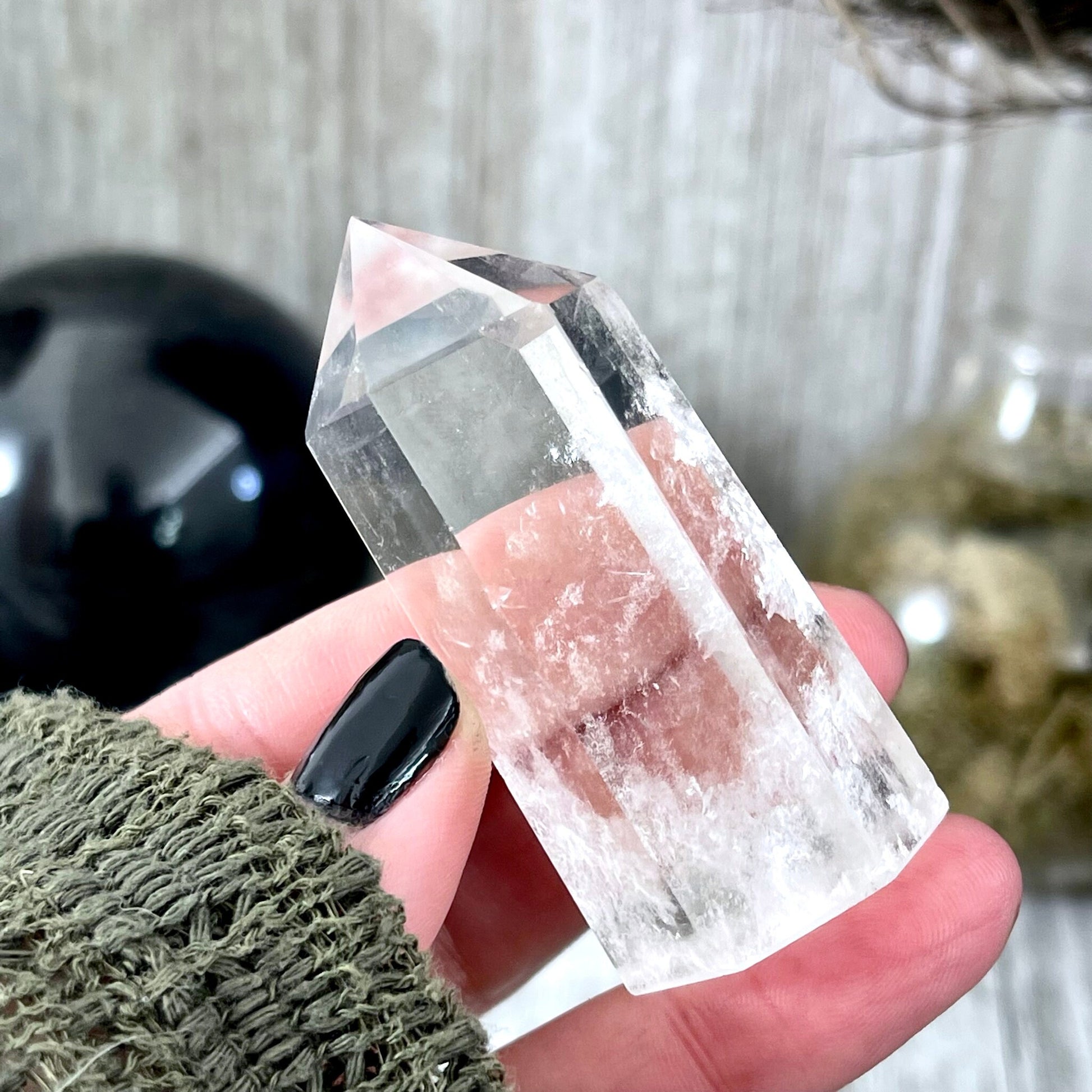 Self Standing Clear Quartz Crystal Point / FoxlarkCrystals