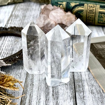 Self Standing Clear Quartz Crystal Point / FoxlarkCrystals