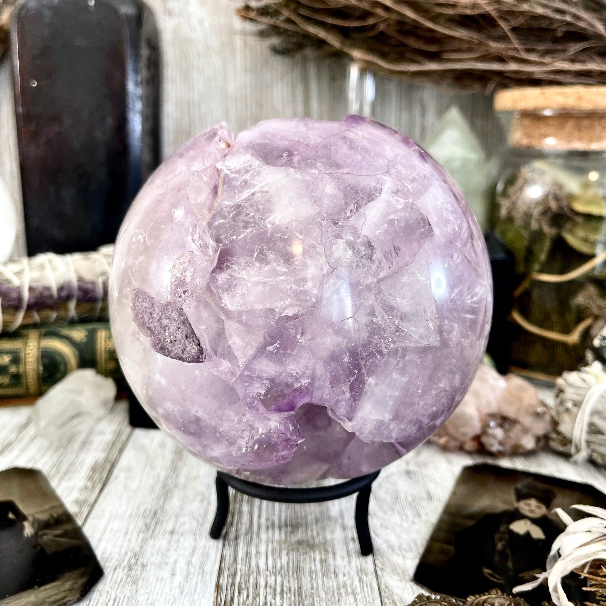 Large Purple Amethyst Crystal Ball / FoxlarkCrystals