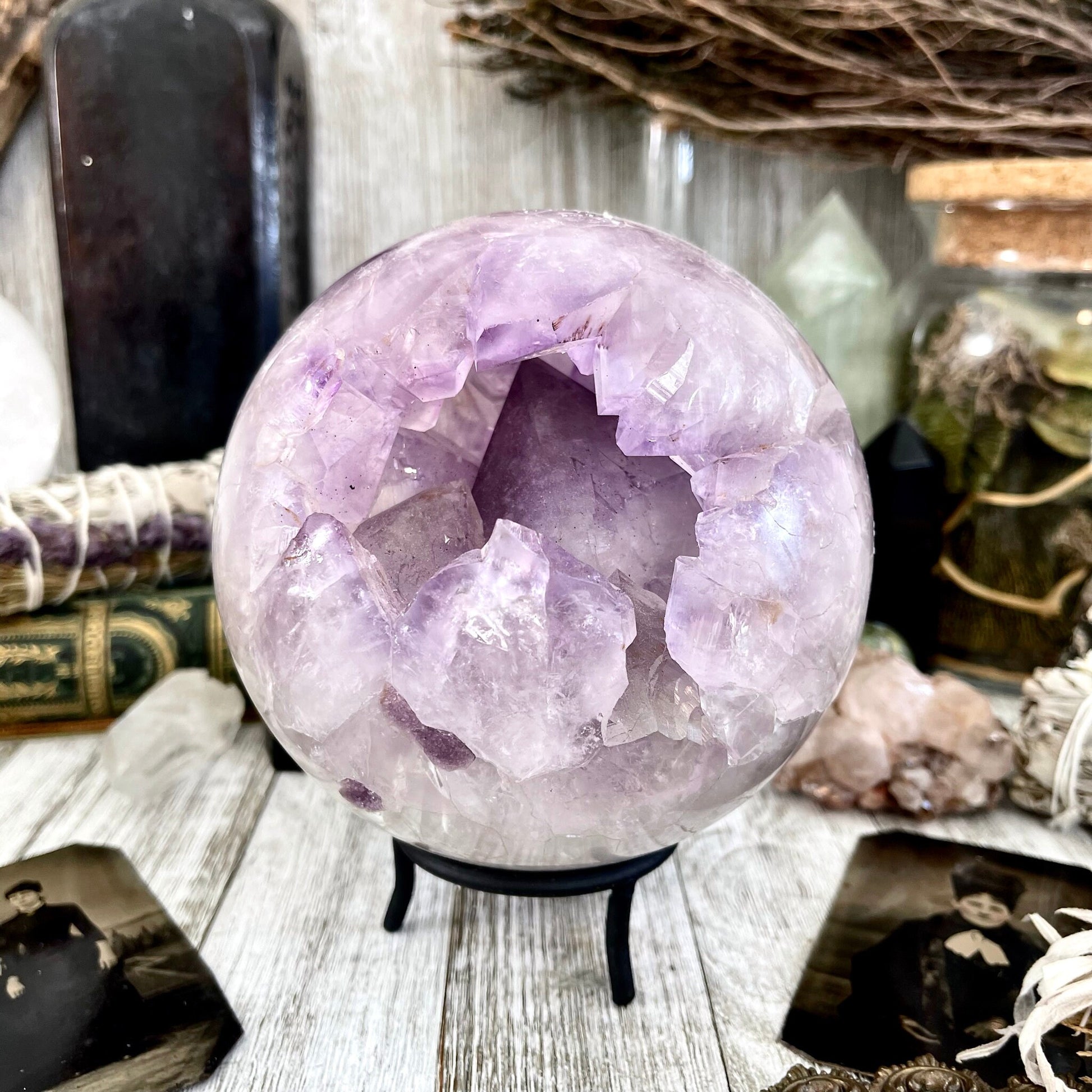 Large Purple Amethyst Crystal Ball / FoxlarkCrystals