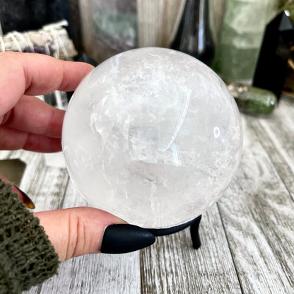 Large Clear Quartz Crystal Ball/ FoxlarkCrystals