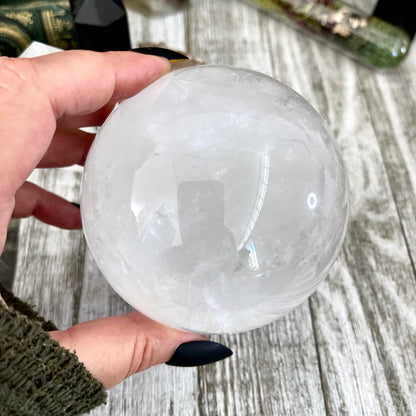 Large Clear Quartz Crystal Ball/ FoxlarkCrystals