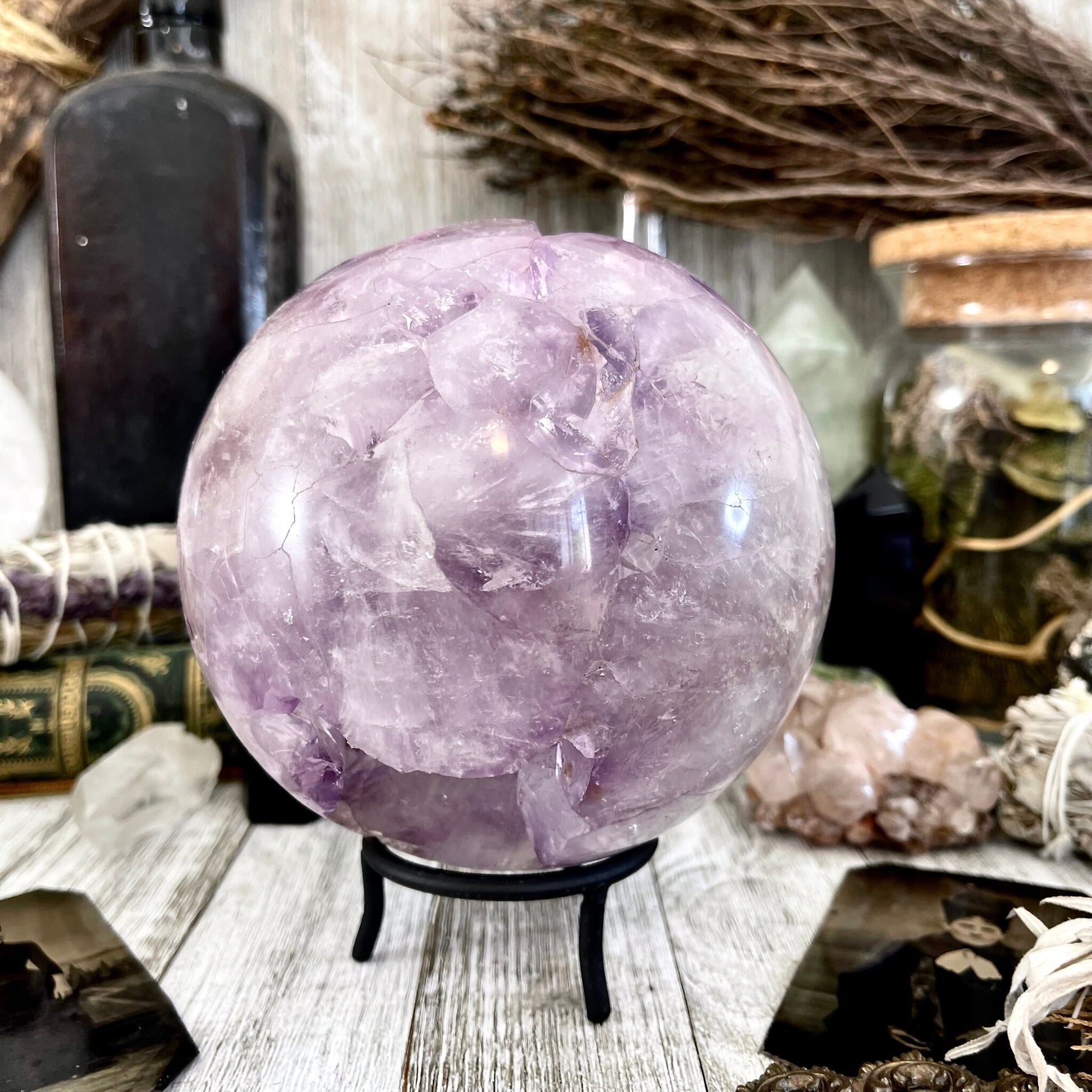 Large Purple Amethyst Crystal Ball / FoxlarkCrystals