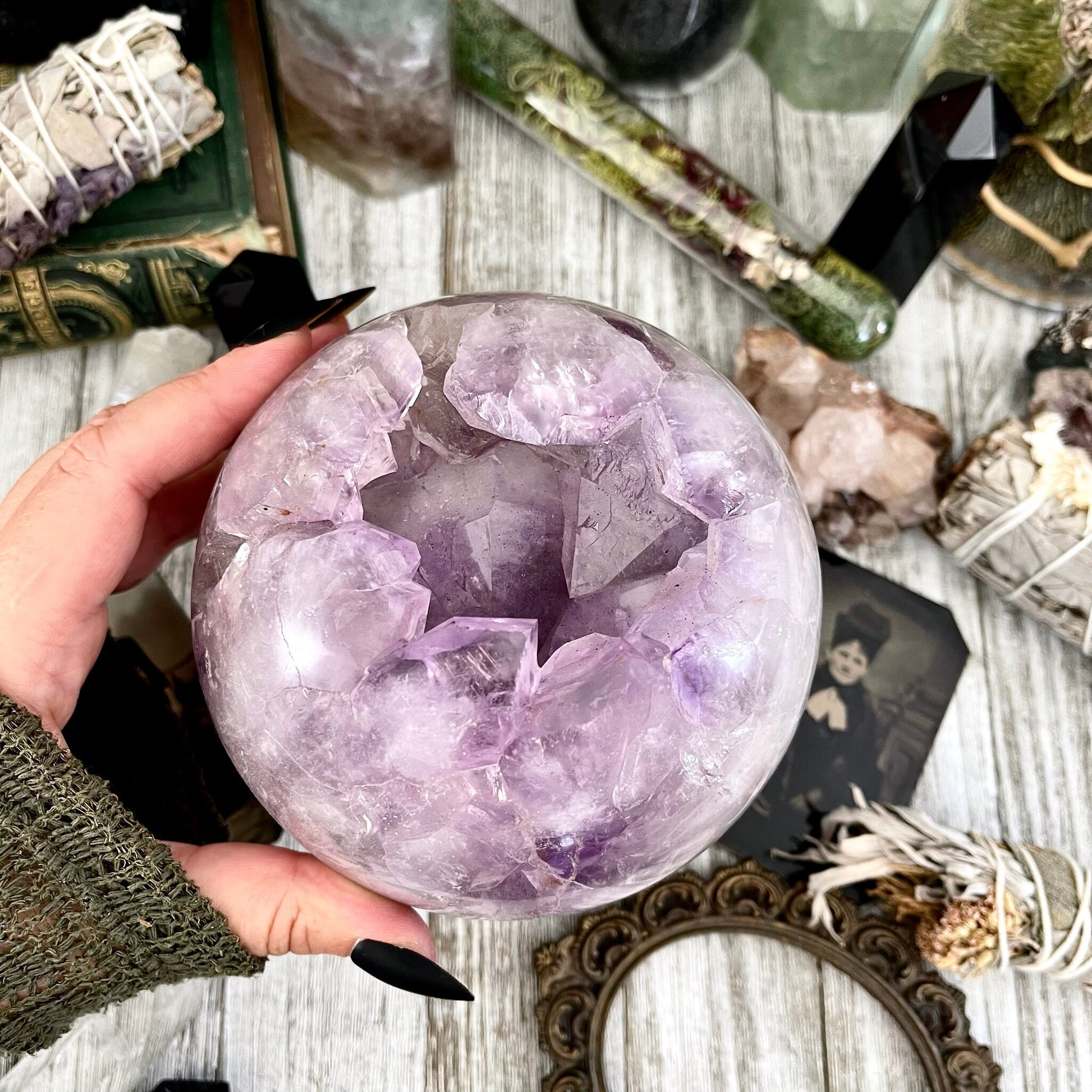 Large Purple Amethyst Crystal Ball / FoxlarkCrystals