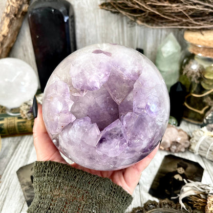 Large Purple Amethyst Crystal Ball / FoxlarkCrystals