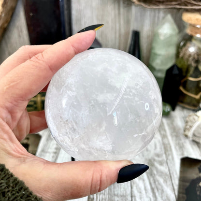 Large Clear Quartz Crystal Ball/ FoxlarkCrystals