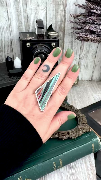 The Colossal Collection - Surfite Ring Fine Silver Size 9 / Foxlark Collection - One of a Kind