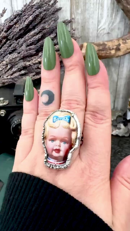 The Weirdlings - Fine Silver Ring Size 9 / One of a Kind