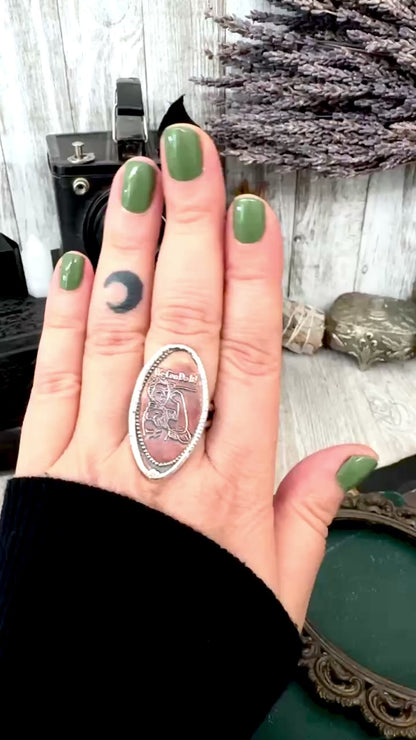 Lucky Penny Club - Vintage Rosie Riveter Pressed Penny Ring Fine Silver Size 10 / One of a Kind