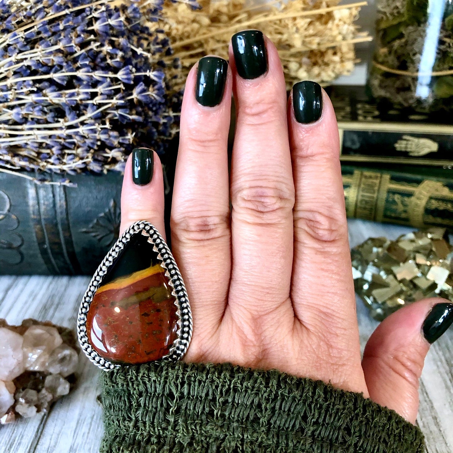 Bohemian Ring, boho jewelry, boho ring, crystal ring, CURATED- RINGS, Etsy ID: 940551105, Festival Jewelry, gypsy ring, Jewelry, Large Crystal, Rings, sale, Statement Rings