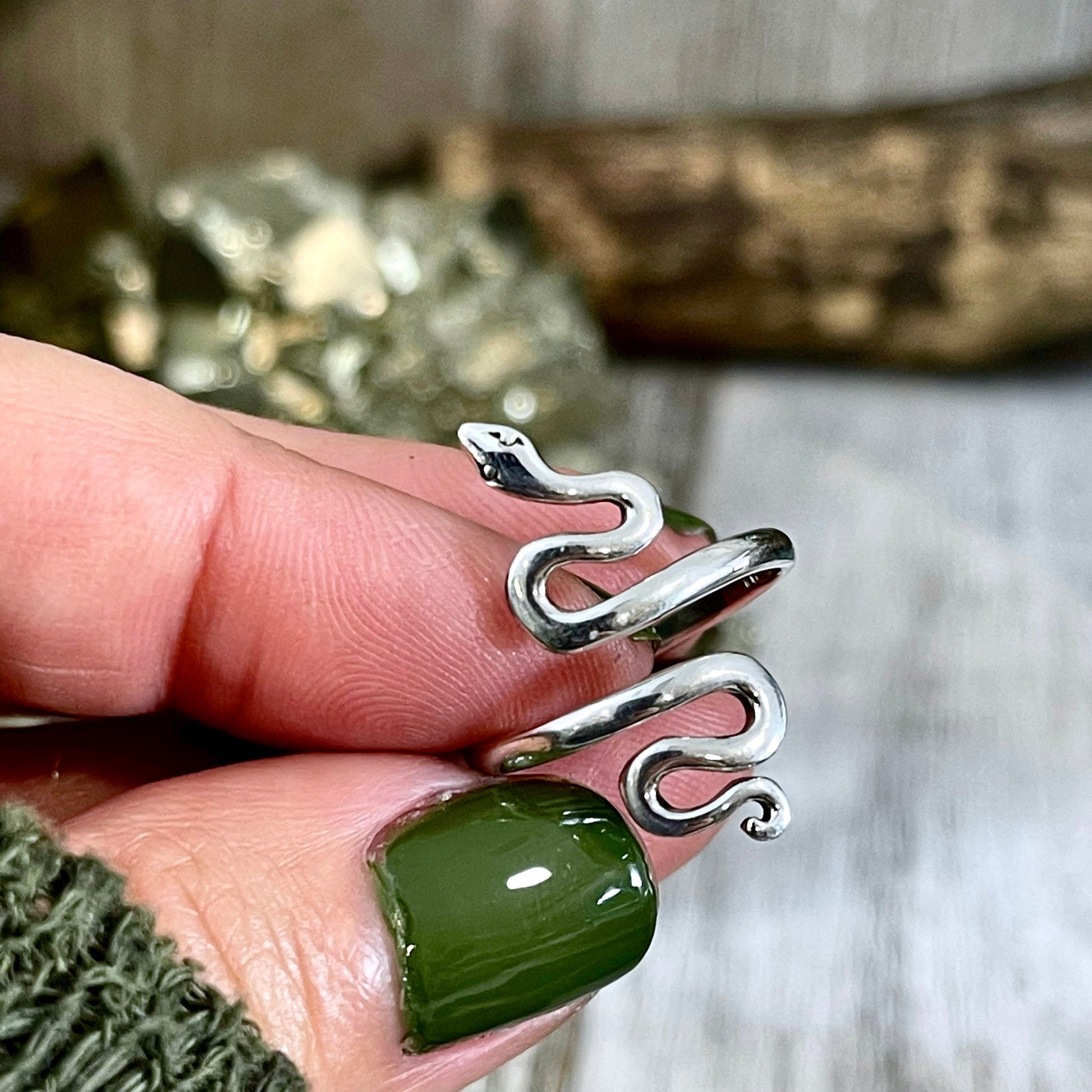 Bohemian Ring, boho jewelry, boho ring, Etsy ID: 1123041350, Festival Jewelry, Goth Ring, Gothic Jewelry, gypsy ring, Jewelry, Rings, Snake Jewelry, Snake Ring, Statement Rings, Sterling Silver, TINY TALISMANS, Witch Jewelry