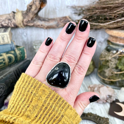 Big Bold Jewelry, Big Crystal Ring, Big Silver Ring, Big Statement Ring, Big Stone Ring, Bohemian Jewelry, Electroformed Ring, Etsy ID: 1308270253, FOXLARK- RINGS, Jewelry, Large Boho Ring, Large Crystal Ring, Natural stone ring, Rings, silver crystal rin