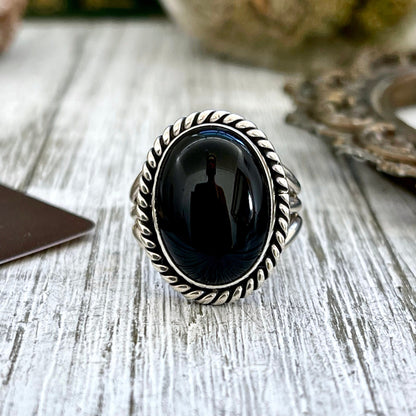 Big Statement Ring, Black Onyx Jewelry, Black Onyx Ring, Bohemian Ring, boho jewelry, boho ring, crystal ring, CURATED- RINGS, Etsy ID: 1339591103, Festival Jewelry, Foxlark Alchemy, gypsy ring, Jewelry, Large Crystal, Rings, Southwestern Jewelry, Stateme