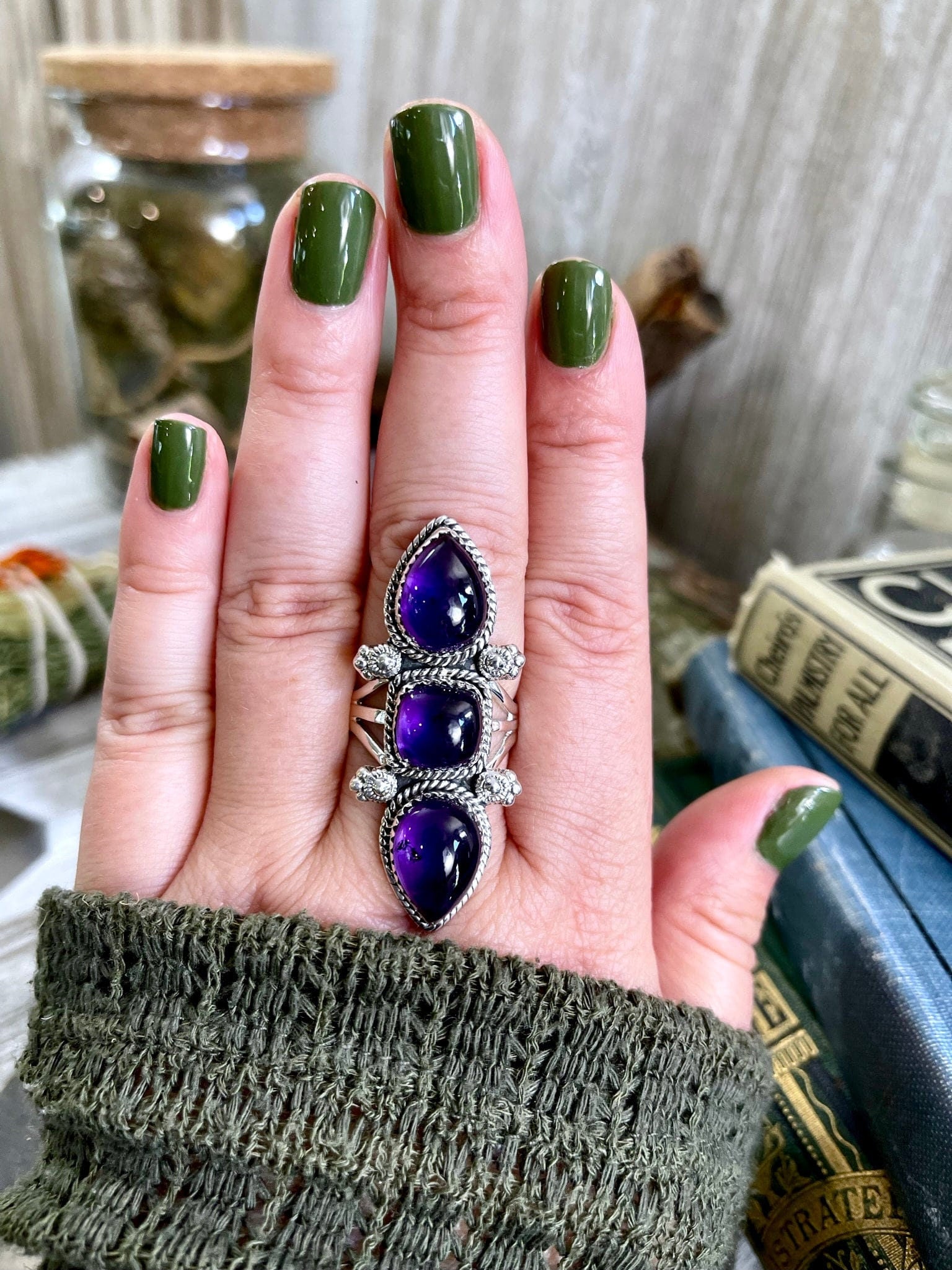 Amethyst Jewelry, Amethyst Ring, Big Crystal Jewelry, Big Crystal Ring, Big Stone Ring, Bohemian Ring, Boho Jewelry, Boho Ring, Etsy Id 1185689756, Foxlark Alchemy, Foxlark- Rings, Gift For Woman, Gypsy Ring, Jewelry, Rings, Statement Rings