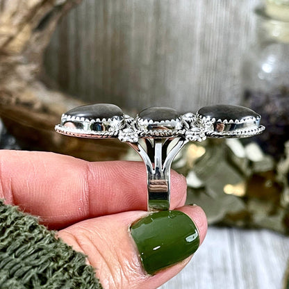 3 Stone Ring, Big Stone Ring, Bohemian Ring, Boho Jewelry, Boho Ring, Crystal Ring, Etsy Id 1078477541, Festival Jewelry, Foxlark Alchemy, Foxlark- Rings, Gift For Woman, Gypsy Ring, Jewelry, Rings, Statement Rings