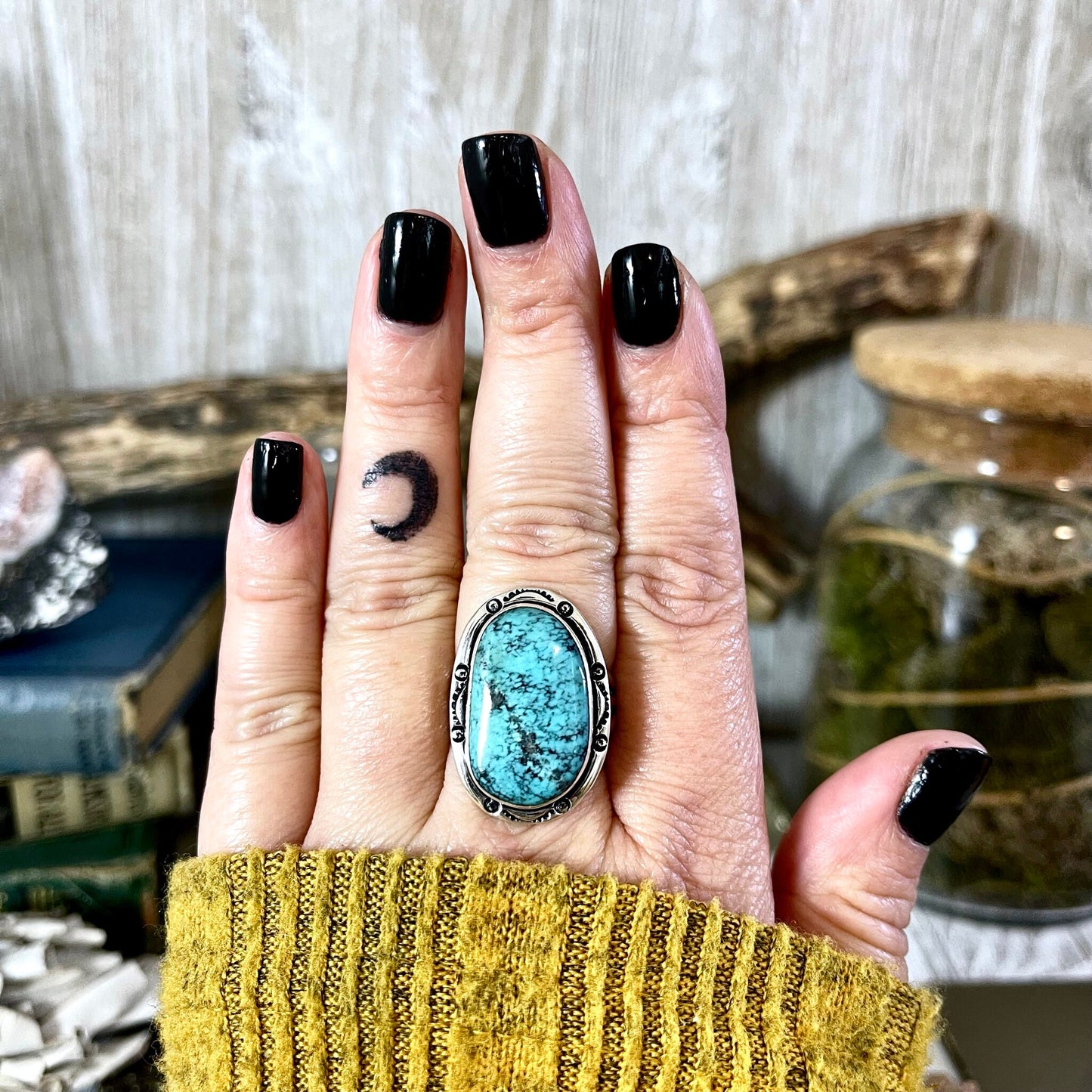 Bohemian Ring, boho jewelry, boho ring, crystal ring, CURATED- RINGS, Etsy ID: 1397815063, Festival Jewelry, gypsy ring, Jewelry, Large Crystal, Rings, Statement Rings, Sterling Silver, Sterling Silver Ring