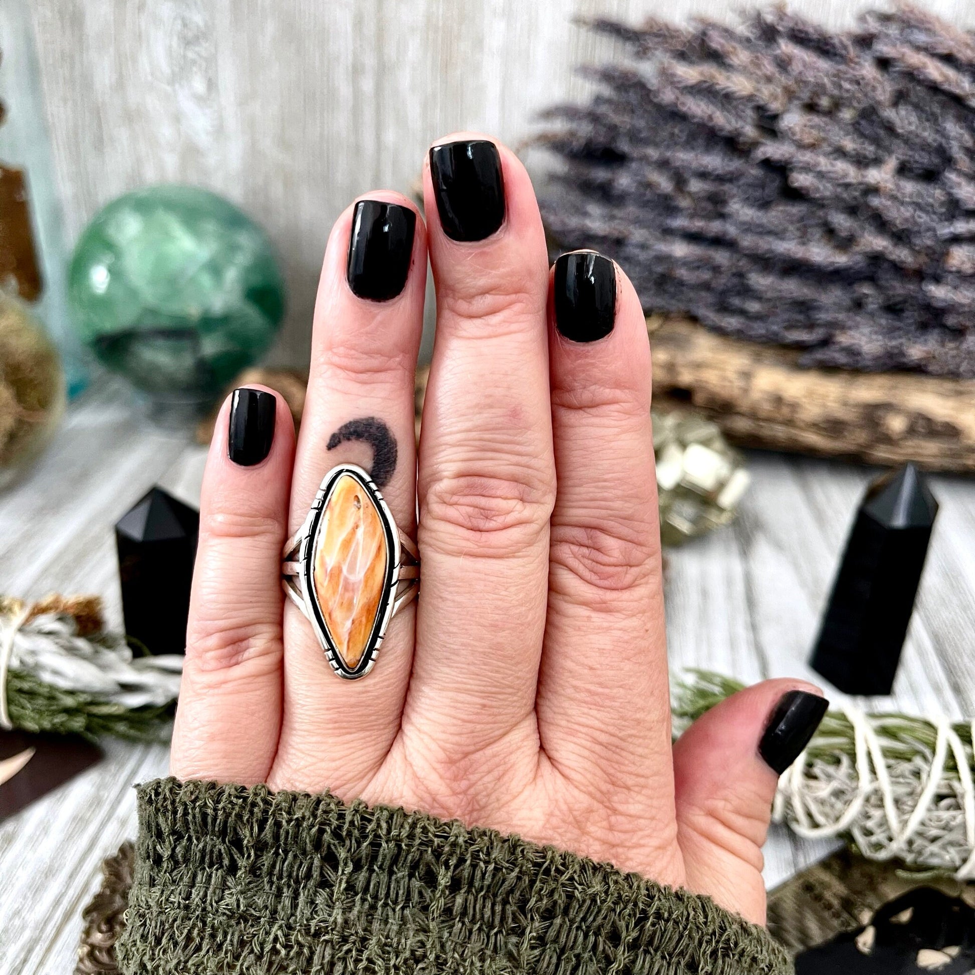 Bohemian Ring, boho jewelry, boho ring, crystal ring, CURATED- RINGS, Etsy ID: 1495421952, Festival Jewelry, gypsy ring, Jewelry, Large Crystal, Rings, Statement Rings, Sterling Silver, Sterling Silver Ring