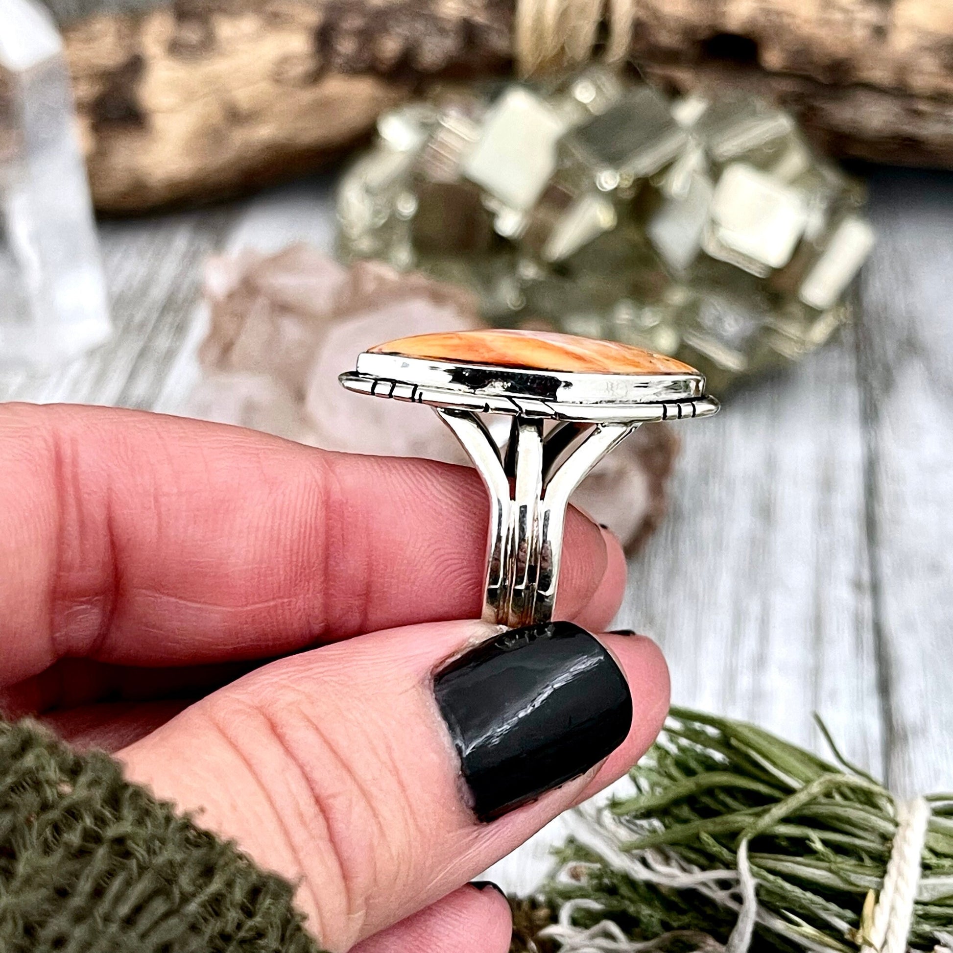 Bohemian Ring, boho jewelry, boho ring, crystal ring, CURATED- RINGS, Etsy ID: 1495421952, Festival Jewelry, gypsy ring, Jewelry, Large Crystal, Rings, Statement Rings, Sterling Silver, Sterling Silver Ring