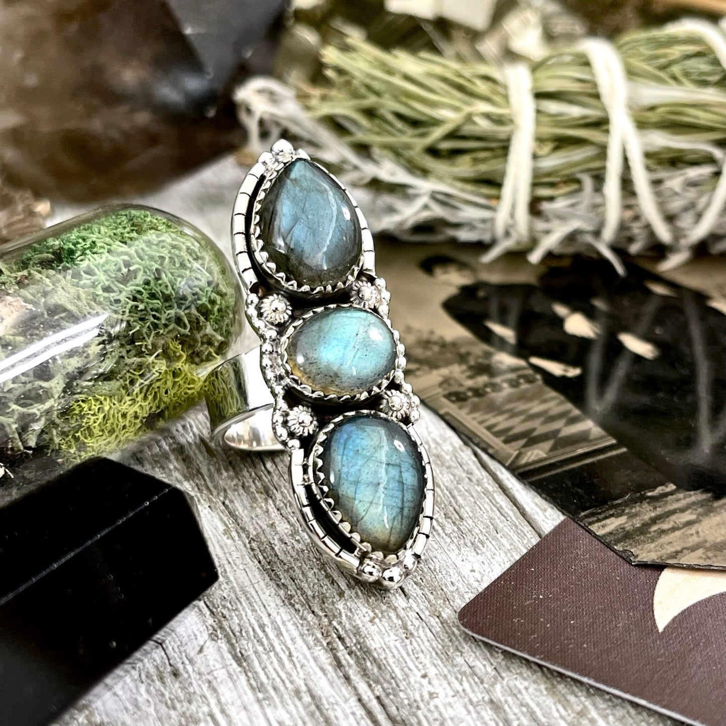 3 Stone Ring, Big Stone Ring, Bohemian Ring, Boho Jewelry, Boho Ring, Crystal Ring, Etsy Id 1143395447, Festival Jewelry, Foxlark Alchemy, Foxlark- Rings, Gift For Woman, Gypsy Ring, Jewelry, Rings, Statement Rings, Wholesale