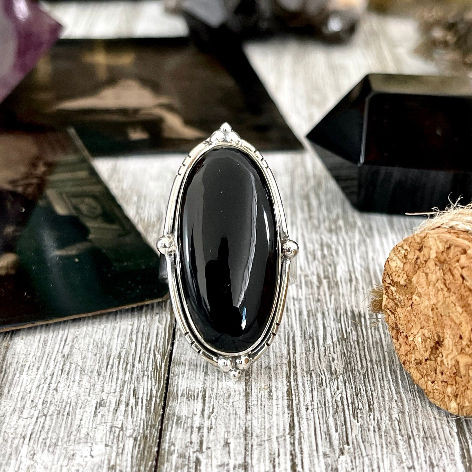 Big Bold Jewelry, Big Crystal Ring, Big Ring, Big Statement Ring, Big Stone Ring, Black Onyx Jewelry, Black Onyx Ring, Black Stone Ring, Bohemian Ring, Boho Jewelry, Boho Ring, Crystal Ring, Etsy ID: 1403563337, FOXLARK- RINGS, Gypsy Ring, Jewelry, Rings,