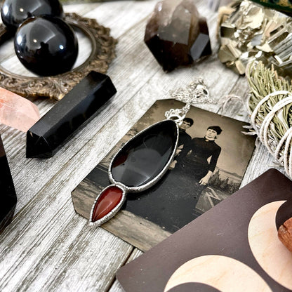 big crystal jewelry, Black Onyx, Black Onyx Necklace, Bohemian Jewelry, Carnelian Necklace, Crystal Jewelry, Crystal Necklace, Crystal Necklaces, Etsy ID: 1630243937, FOXLARK- NECKLACES, Gothic Jewelry, Gothic Necklace, Gothic Pendent, Jewelry, Necklaces,